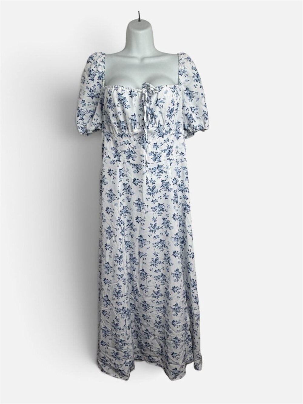 SHEIN Blue Floral Maxi Dress Size LARGE